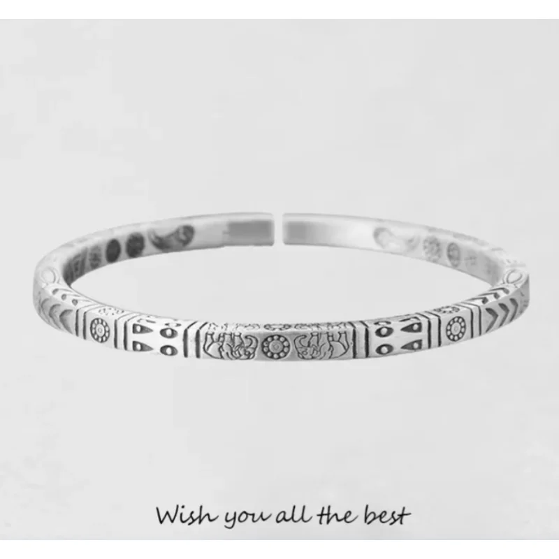 

Женские браслеты благоприятный этнический стиль открывающийся регулируемый браслет Рождественский подарок для папы/фотоаксессуары для м...