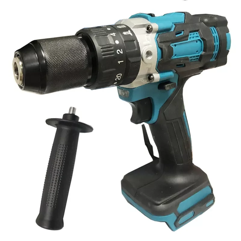 

NEW 13MM Chuck Brushless Impact Drill 21V Battery Cordless Electric Screwdriver Power Tools for Ice Fishing 115Nm Torque Screws