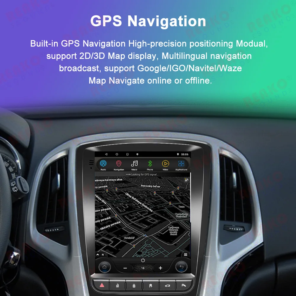 X-REAKO 9,7 "Android 12 Автомобильная Магнитола Для Opel Astra J.