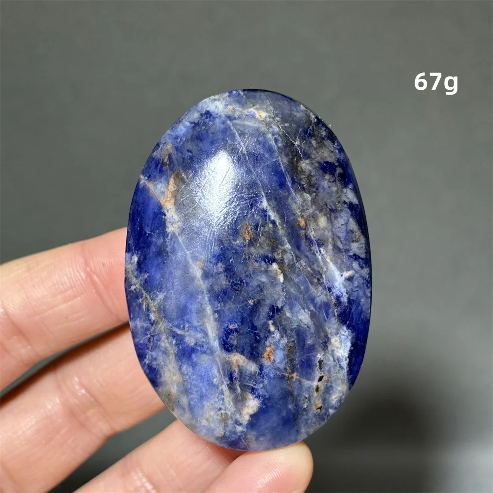 Синий содалит с палмой, натуральный кварц, минеральный образец