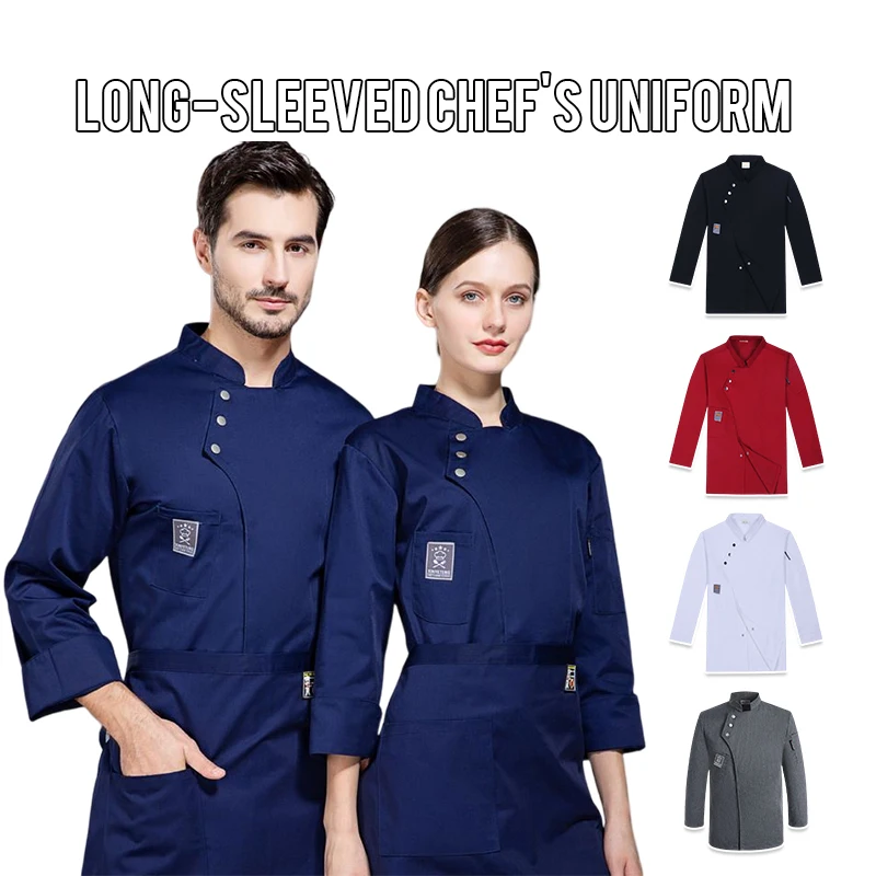 

Chefs Short Sleeve Kitchen Workwear Summer Izakaya Restaurant Hotel Cafe Waiter Costume Dirt-Resistant Thin Breathable Jacket