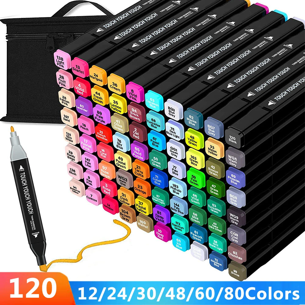 Dual Brush Art School Supplies Drawing Set School Supplies