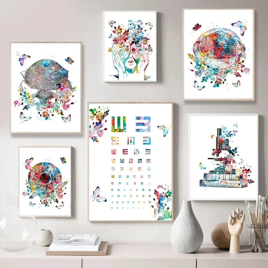 Абстрактный постер с абстрактным изображением человеческих органов в стиле