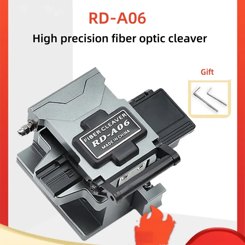 High Precision RD-A06 Optical Fiber Cleaver With Fiber Scrap Collector FTTH Fiber Cutting Cleaver
