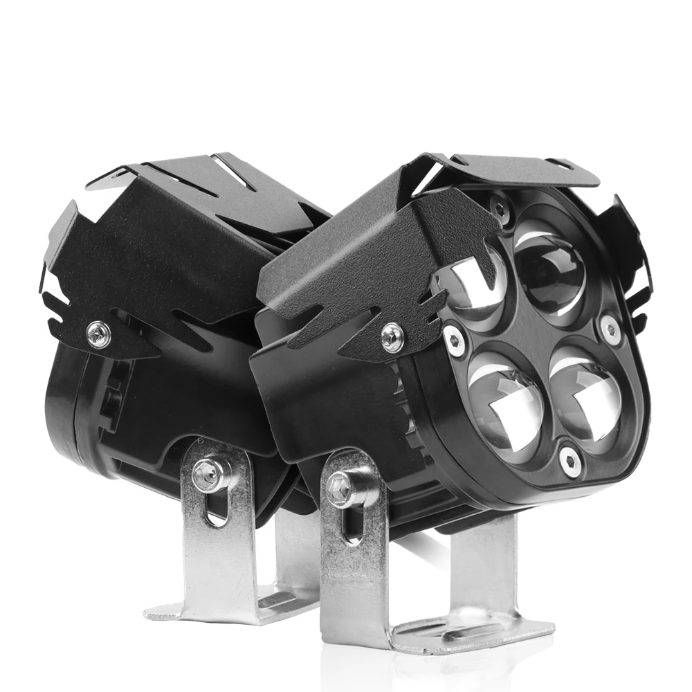 40 Вт Мотоцикл 5D-объектив Двухцветный (RGB) Рабочие Фары С Крышкой Для Внедорожника