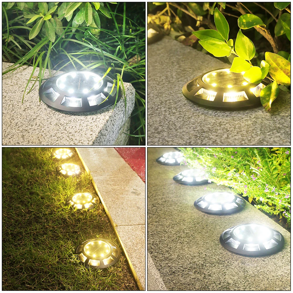 Уличный фонарь на солнечной батарее 8 светодиодов водонепроницаемая панельная