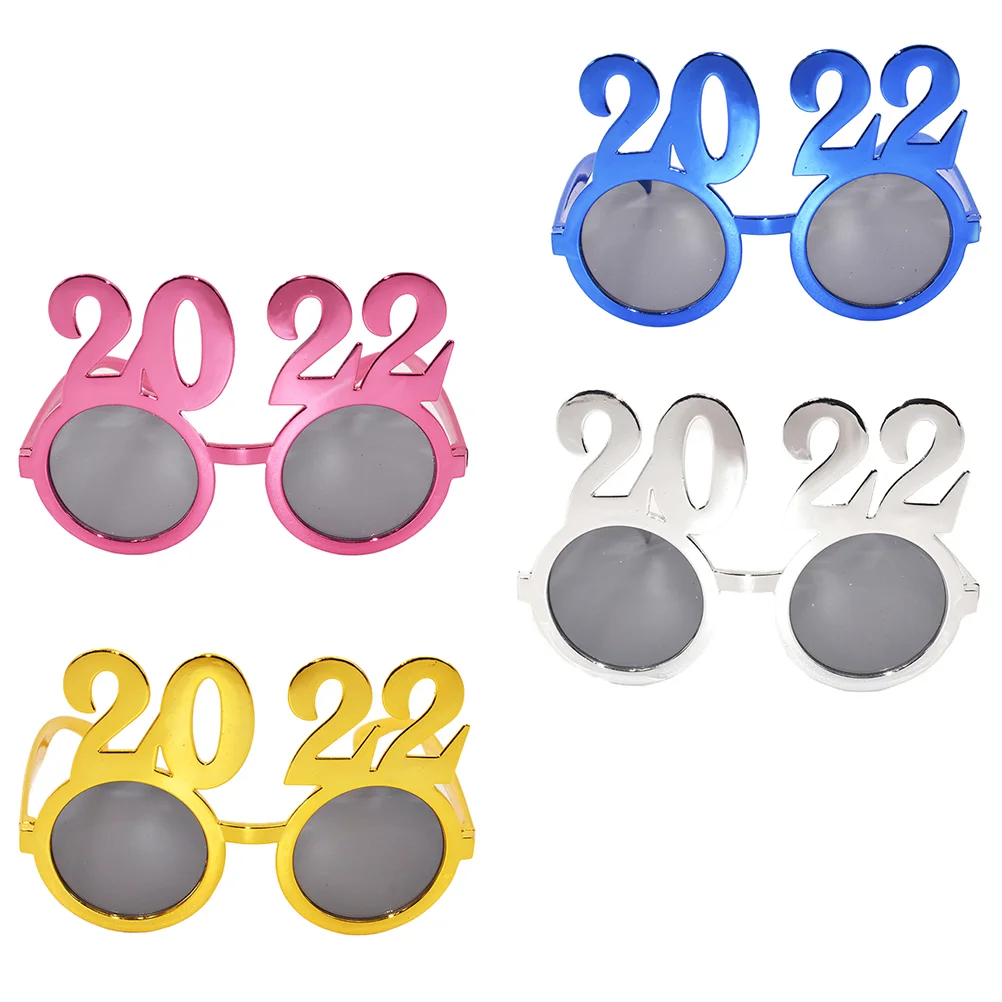 

4Pcs Party Glasses Funny Celebration Props Party Glasses (Mixed Color)