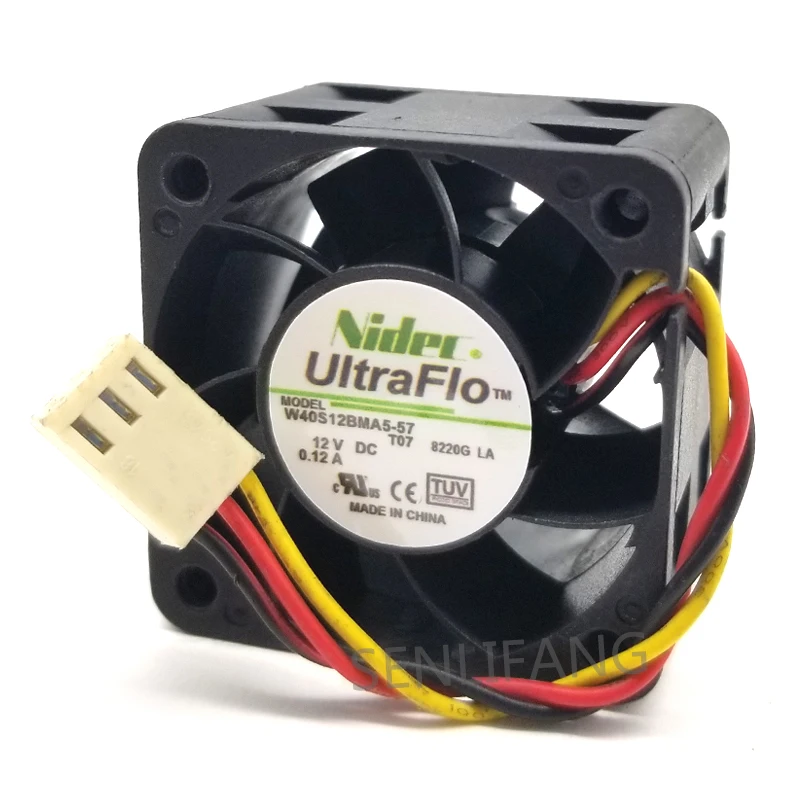 Для Nikon W40S12BMA5-57 T07 DC12V 0.12A 4028 4CM 40mm 40x40x28mm 4-контактный охлаждающий вентилятор |