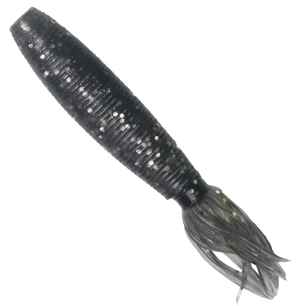 

5pcs/lot Bee Pupa Add Salt Soft Bait Fishing Lure 9cm/10g Potato T Tails High Gravity Ratio Worm Long Cast Artificial Lures