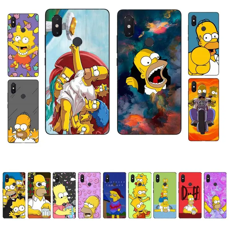 

Disney The Simpsons Phone Case for Xiaomi mi 5 6 8 9 10 lite pro SE Mix 2s 3 F1 Max2 3