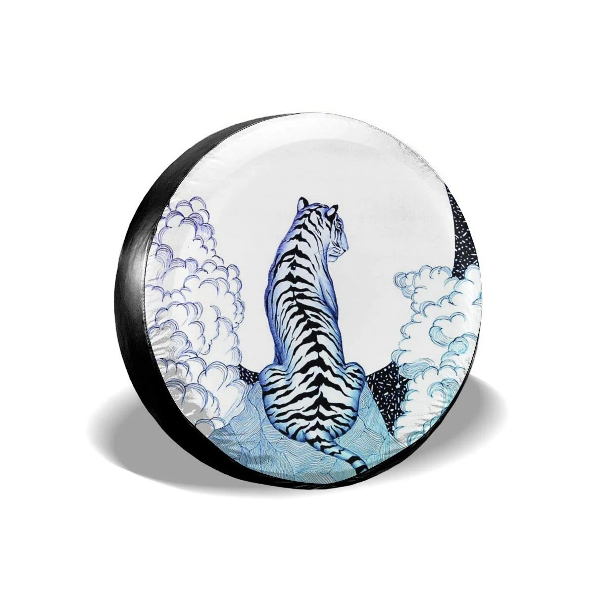 

Moon and Tiger Tire Cover Car Tire Cover Protective Cover Water Proof Universal Spare Wheel Tire Cover for Travel ...