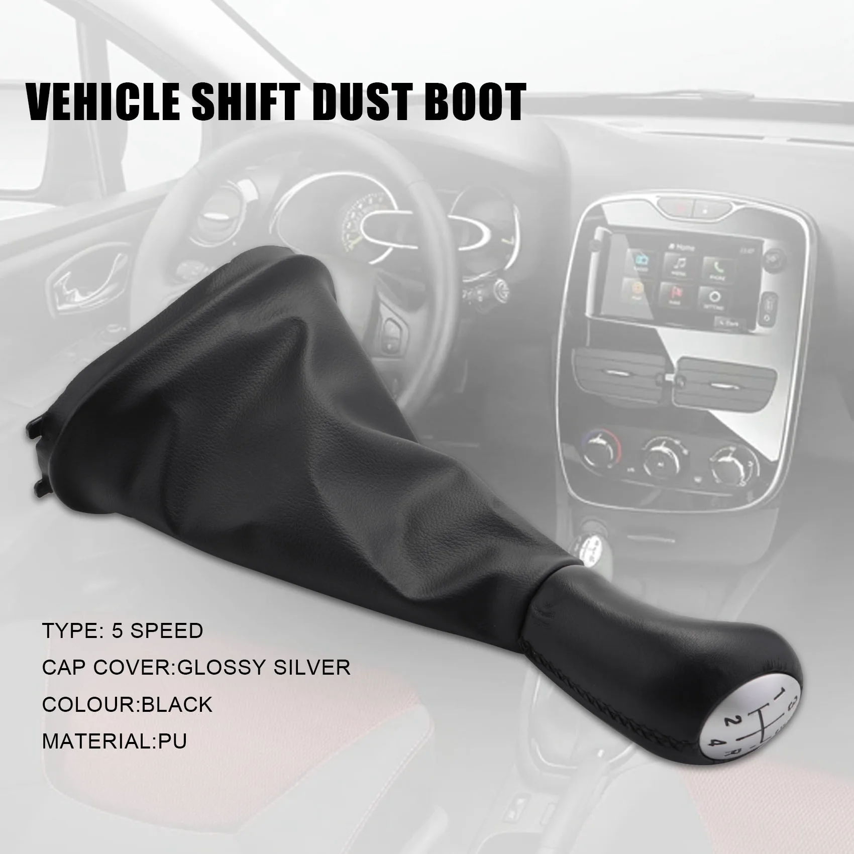 5-скоростной кожаный ручной фонарь с крышкой багажника для Renault Clio 2 3 Megane Scenic Kangoo