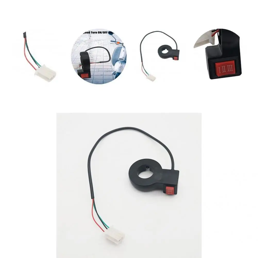 

Длительный срок службы, полезный Профессиональный переключатель скорости, черный переключатель скорости, три скорости, для электрической ...