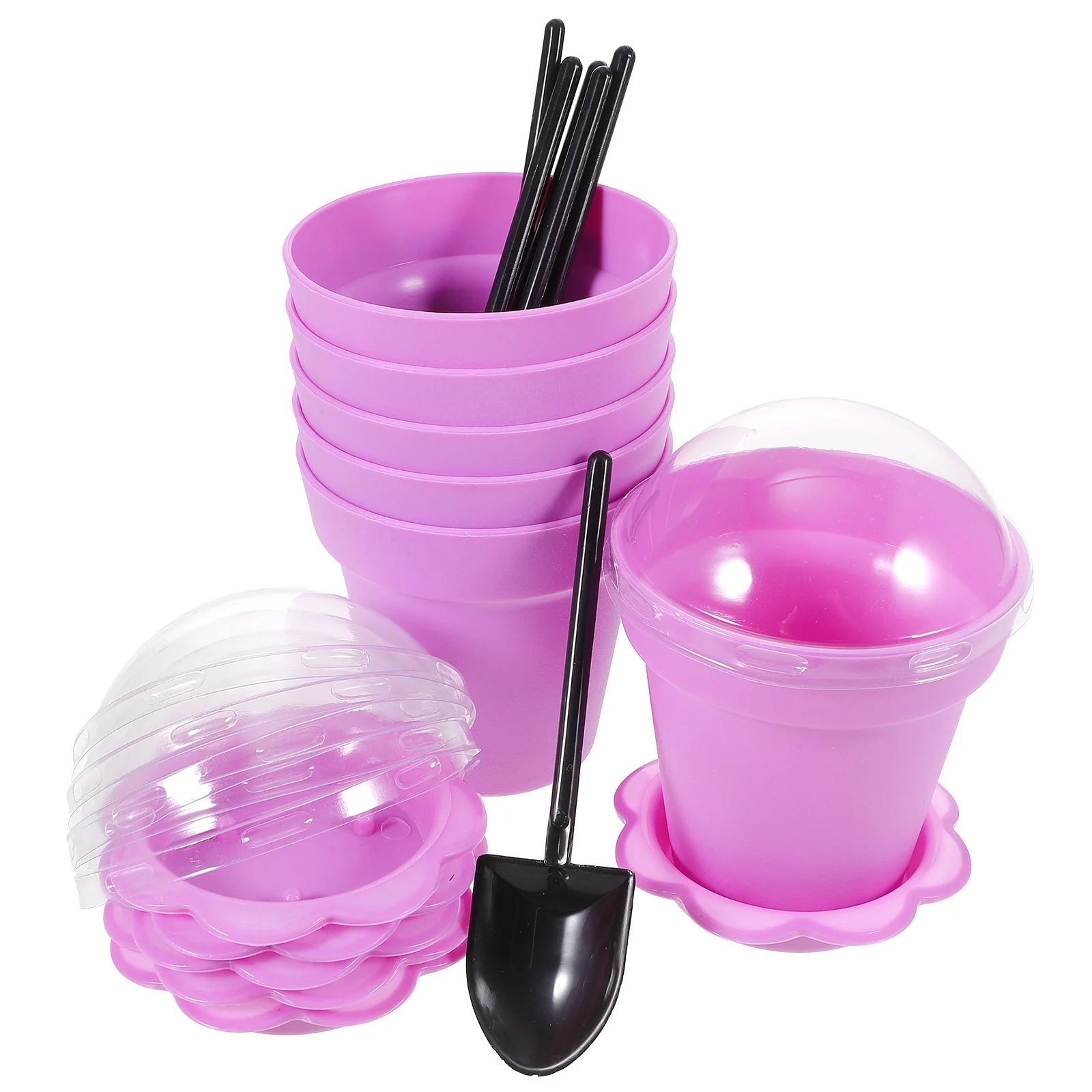 

Planter Cake Cups Nursery Pots Home Supplies Platter Dome Holders Glass Terrarium Lid Pudding Fruit