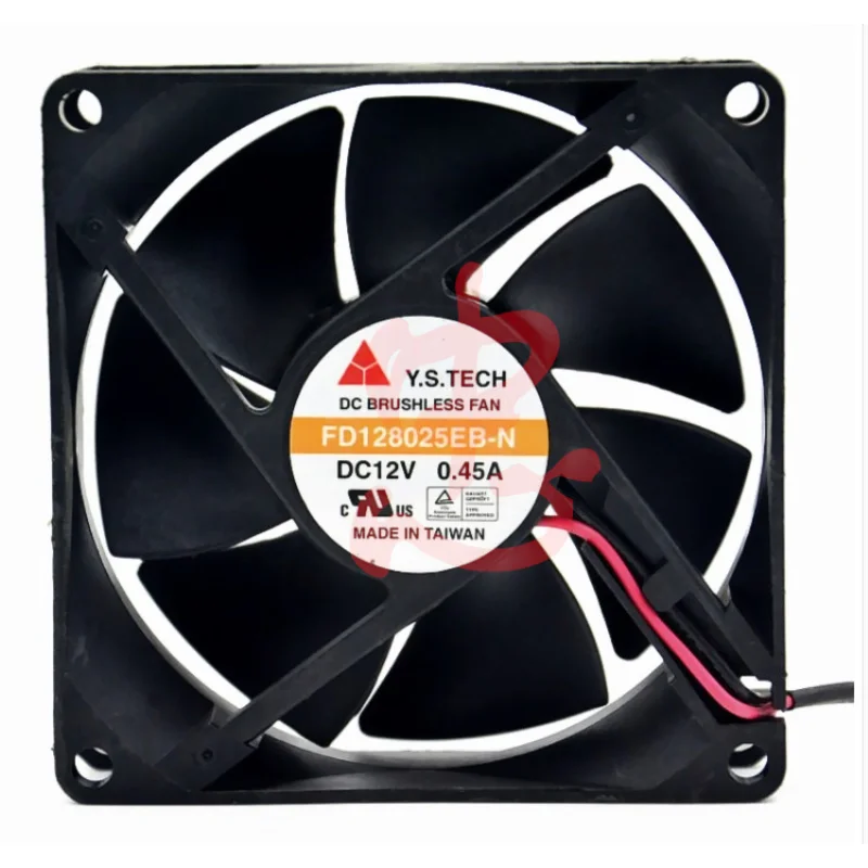Новый вентилятор охлаждения для Y. S.TECH FD128025EB-N 8025 8 см вентилятор охлаждения шасси с двумя шарикоподшипниками 12 В а 80x25 мм