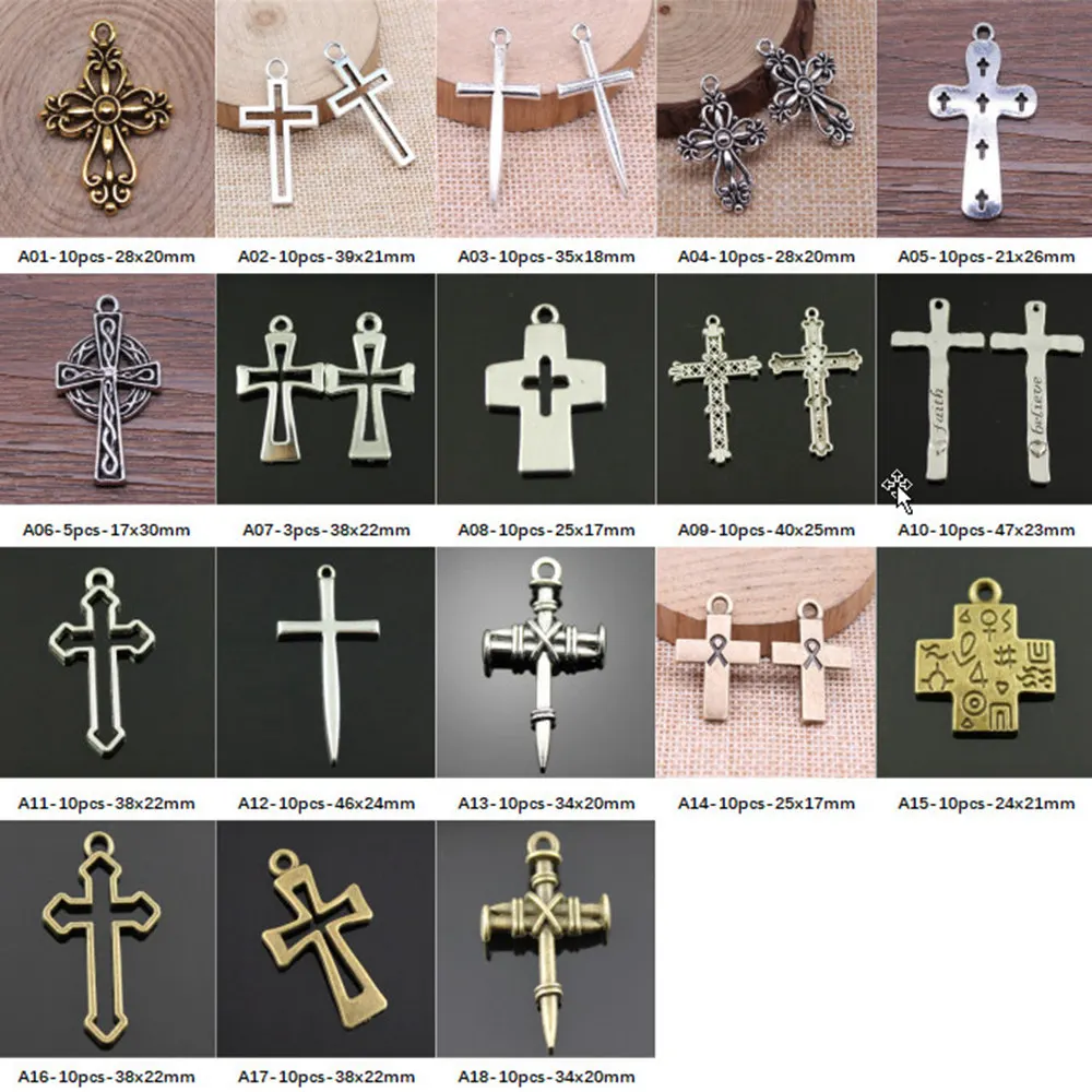

New Arrival Classic Cross Charms For Jewelry Making Gifts For Women