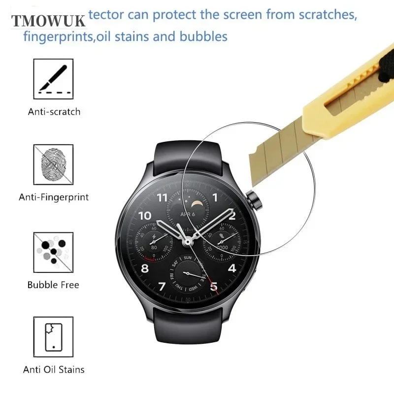 Фото Для Xiaomi Watch S4 41 мм Haylou Solar Neo ультратонкая защитная пленка из закаленного стекла 9H с антицарапинным покрытием и HD-прозрачностью. №3
