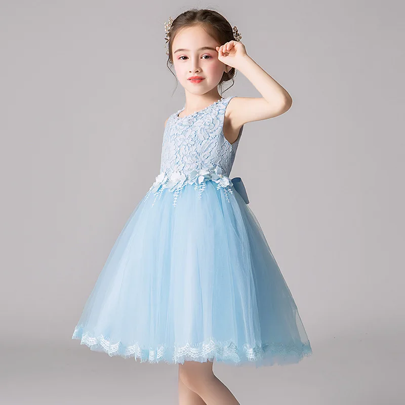 

Новое летнее детское платье принцессы для выступлений детское платье маленького и среднего размера платье для девочек