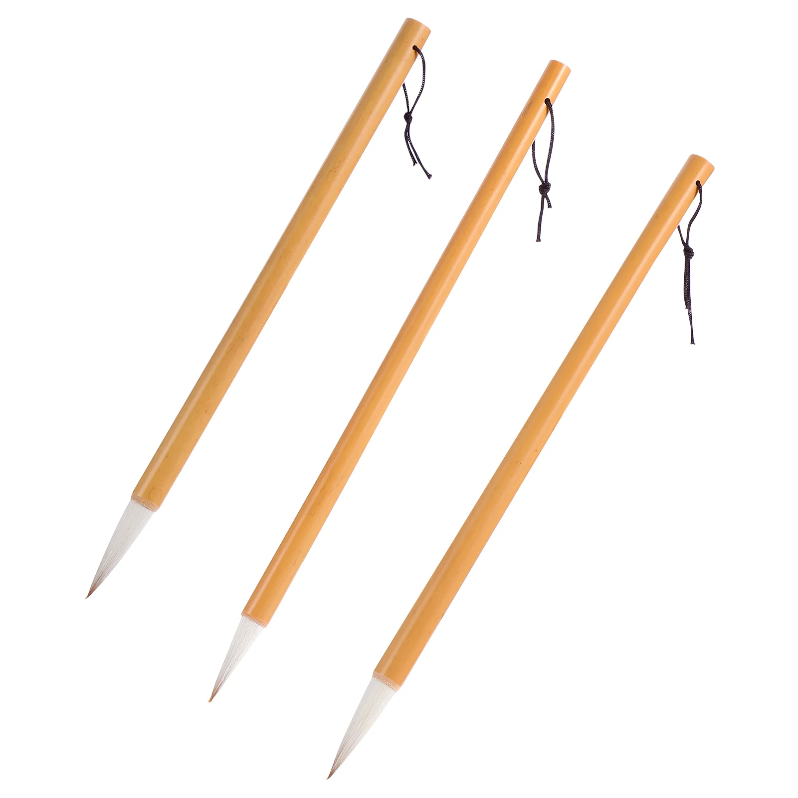 

3 Pcs China Set Chinese Calligraphy Pen Beard Set Extra Fine Bristles Brush Paintbrushes Sumi Brush Writing Brush Hair Brush Set