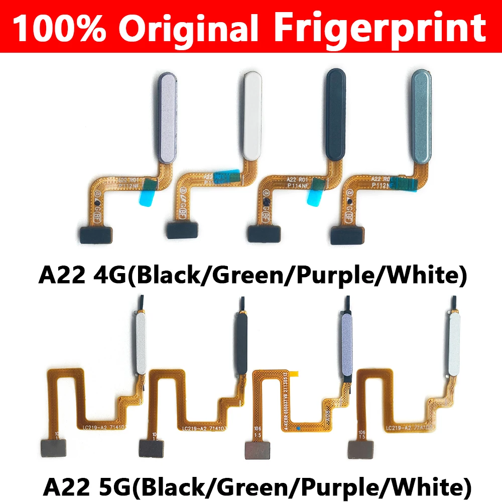 Оригинальная Новинка для Samsung A12 датчик отпечатков пальцев Кнопка возврата домой