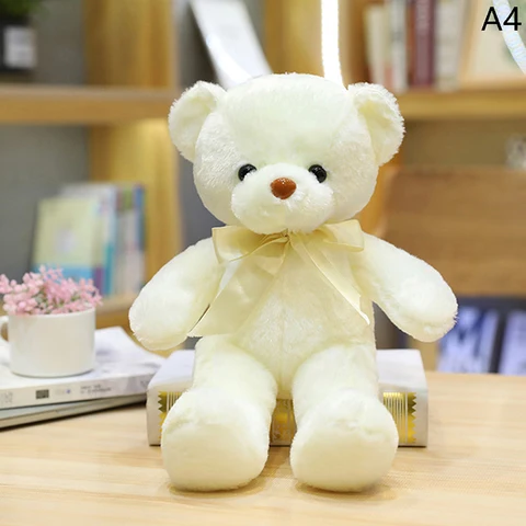 Красочный медведь 30 см, плюшевые игрушки-животные, кукла, мягкие плюшевые медведи для девочек, Свадебный детская игрушка для душа, подарок на день рождения, для детей