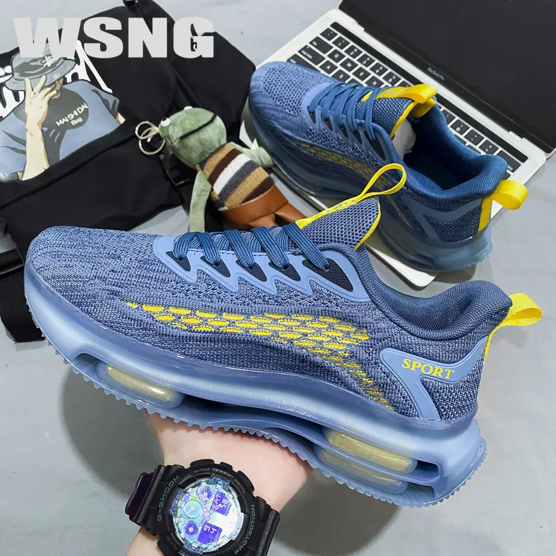 

Новинка весна-осень мужская обувь WSNG сетчатая повседневная спортивная обувь с воздушной подушкой трендовая повседневная обувь с мягкой по...