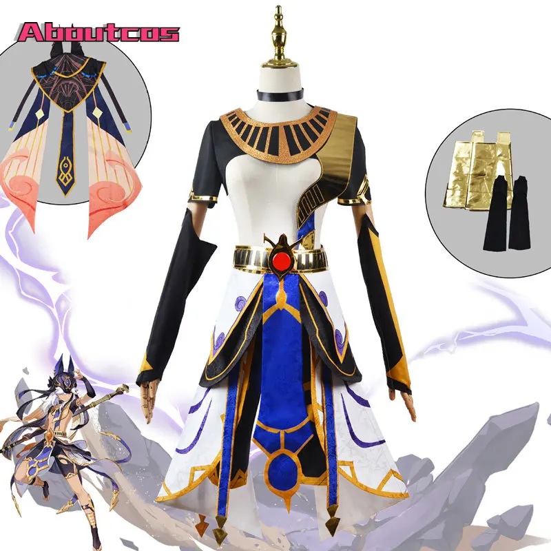 

Aboutcos Game Genshin Impact Cyno Cosplay full of set New General Mahamatra Game Cyno Costume Suit christmas