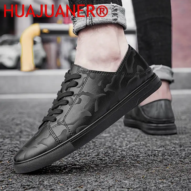 

Туфли мужские на шнуровке и резинке, Классическая Удобная универсальная обувь для скалолазания, кожаные повседневные Модные дышащие походные туфли на плоской подошве