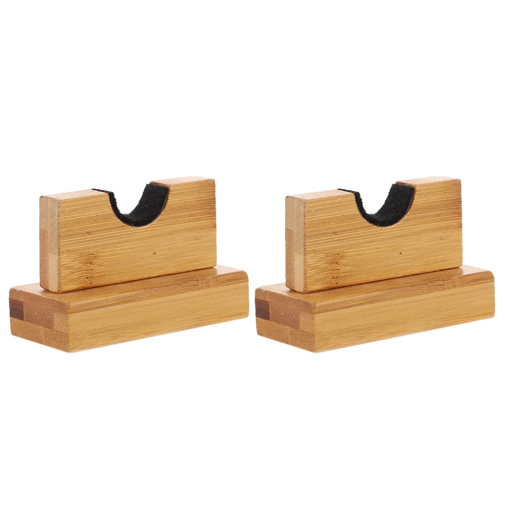 

1 Pair of Bamboo Bat Racks Desktop Bat Holders Displaying Bat Stands Storage Stands