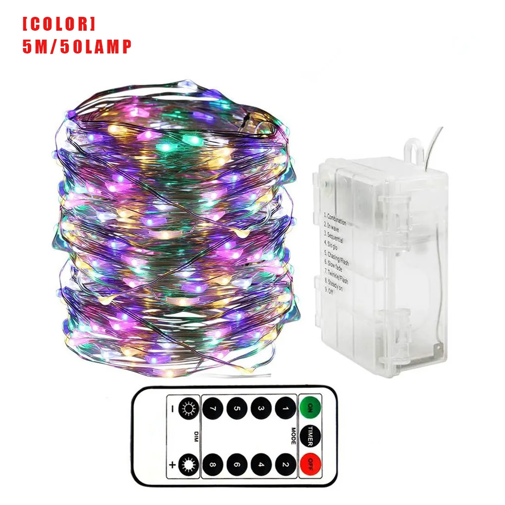

Waterproof LED Light String Home Office Decorative Remote Control Timer Lamp String 20m 200LEDs Warm White
