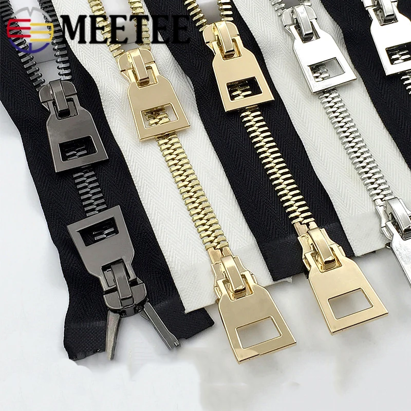 Фото Молния Meetee 10 #, металлическая, двусторонняя, большая, 1 шт., 85/100/120 см №2