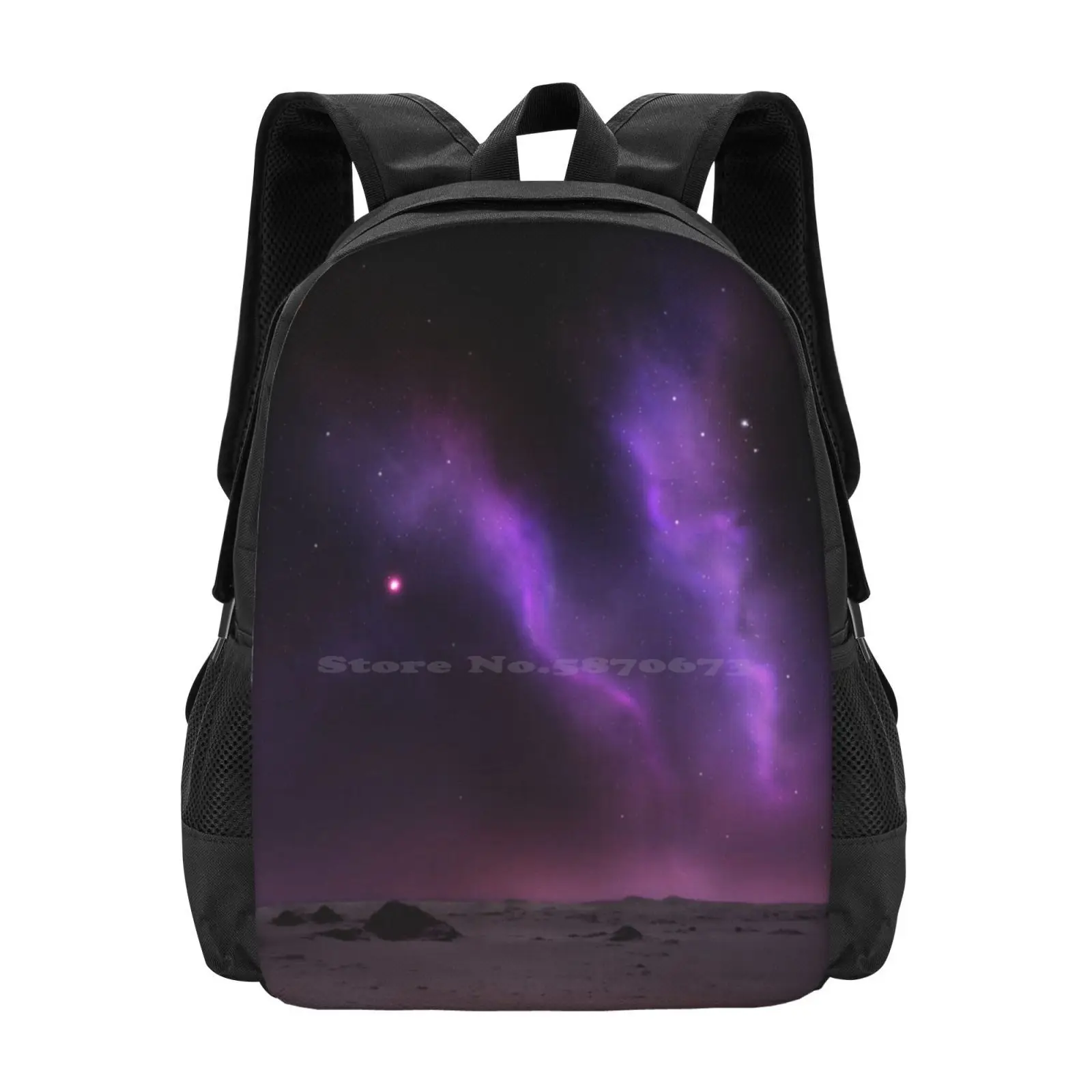 

Модный дизайнерский дорожный школьный рюкзак для ноутбука с рисунком ночи в пустыне, сумка для неба, ночного пространства, туманности, пустынного ландшафта