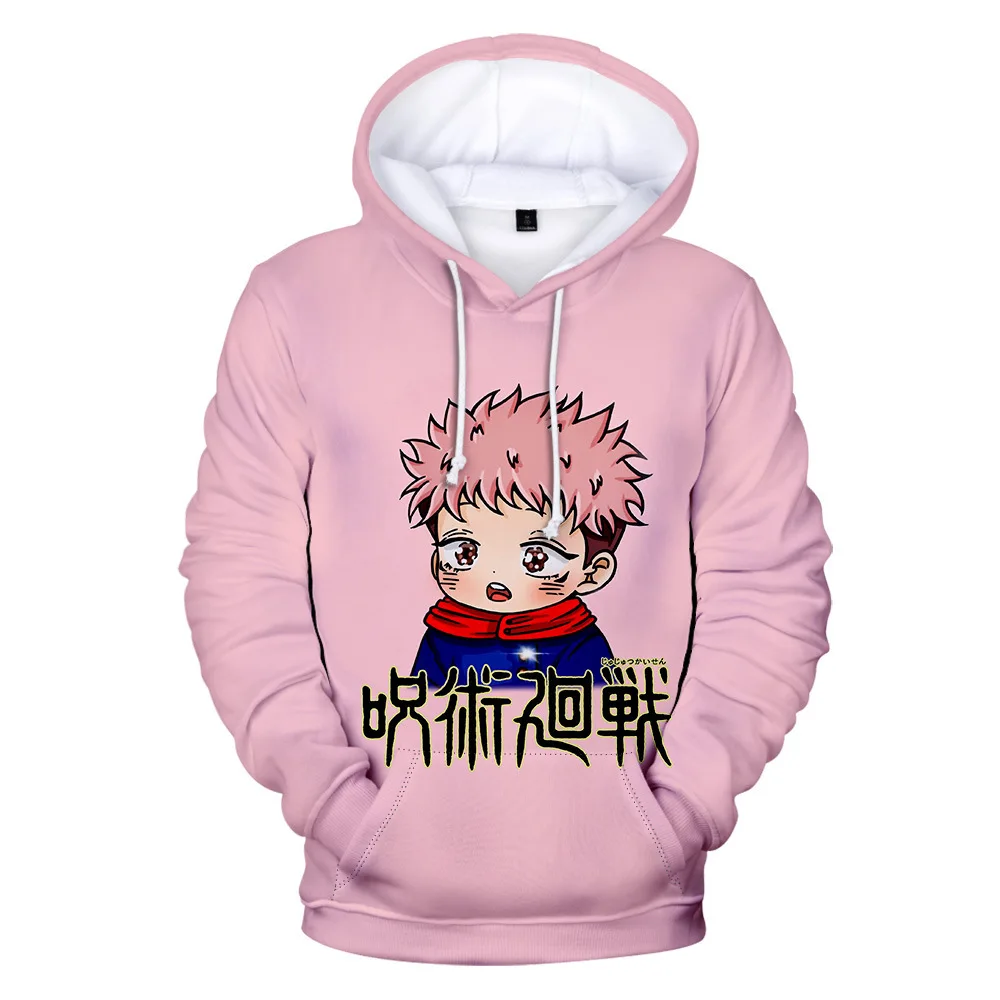 

Men Women Hoodie Cartoon Q version 3D Print Jujutsu Kaisen Hoodies Boys girls Anime Sweatshirts Cartoon Kids Hoodie Jujutsu Kais