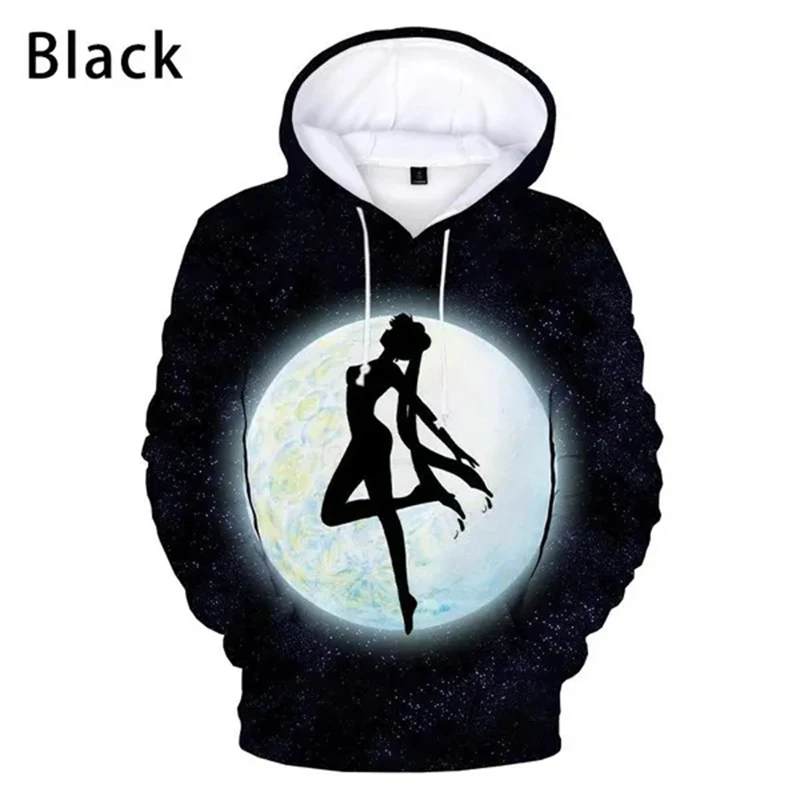 

Толстовка с капюшоном и 3D-принтом Сейлор Мун, модный Повседневный пуловер с капюшоном для мужчин и женщин, уличная одежда в стиле Харадзюку, хип-хоп