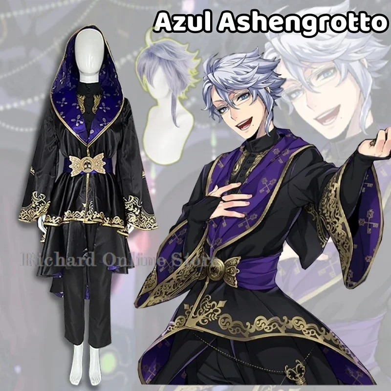 Azul Ashengrotto Косплей Костюм Одежда Парик Униформа Ночной Ворон Колледж Octavinelle It's A
