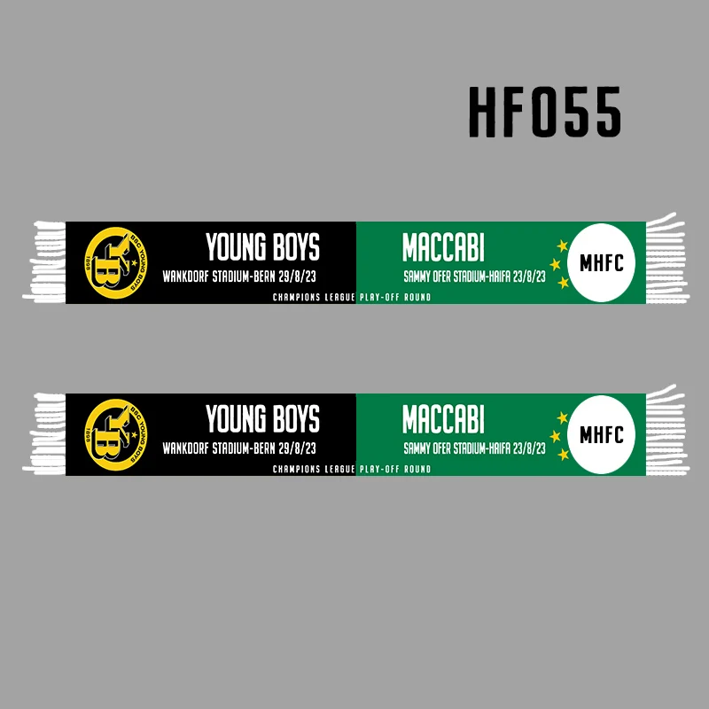 

Шарф для фанатов MHFC & Yong boys, размер 145*18 см, двусторонний вязаный шарф HF055