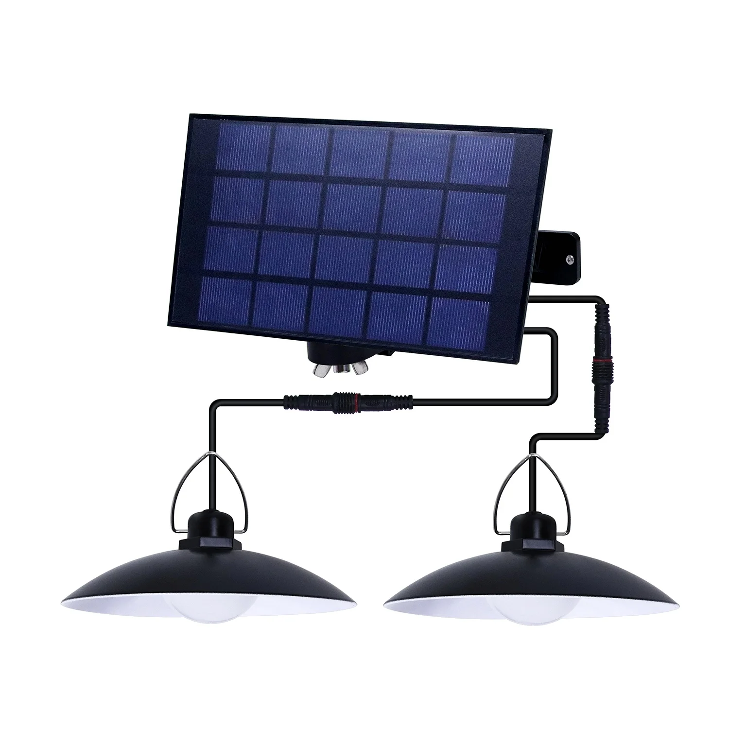 

Solar Light Portable Camping Lamp Outdoor Solar Power LED Bulb Rechargeable Emergency Lamp Double Head Cold White 20W