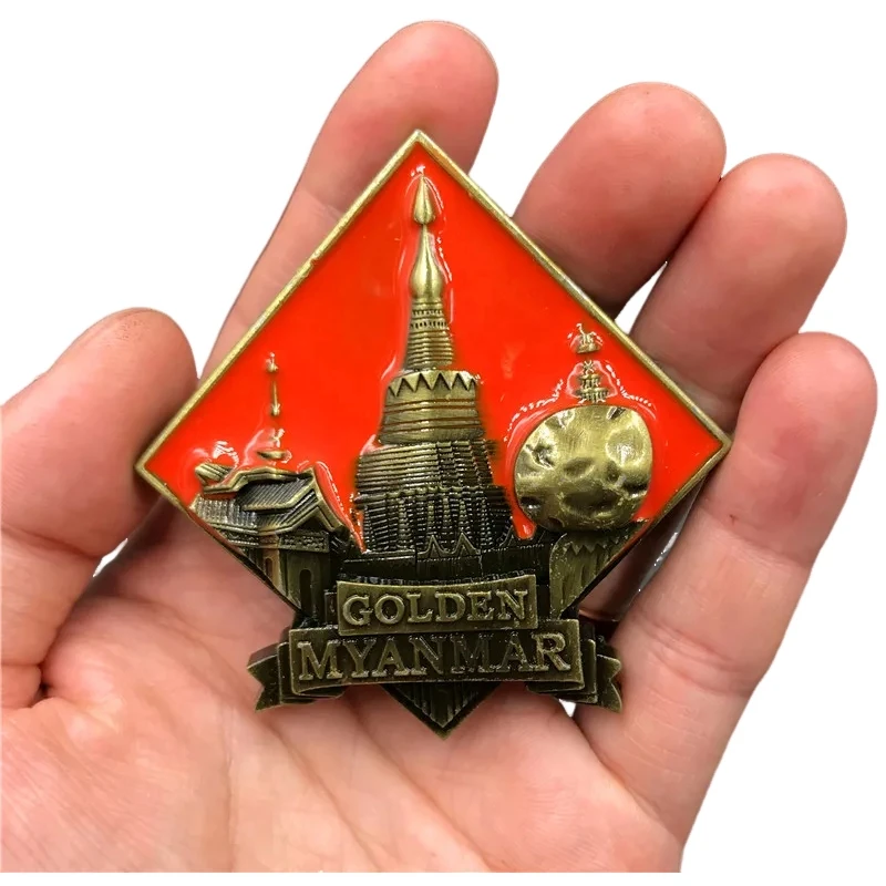 3D металлическая Милая пирамида Франция Париж Барселона Голливуд Москва Россия