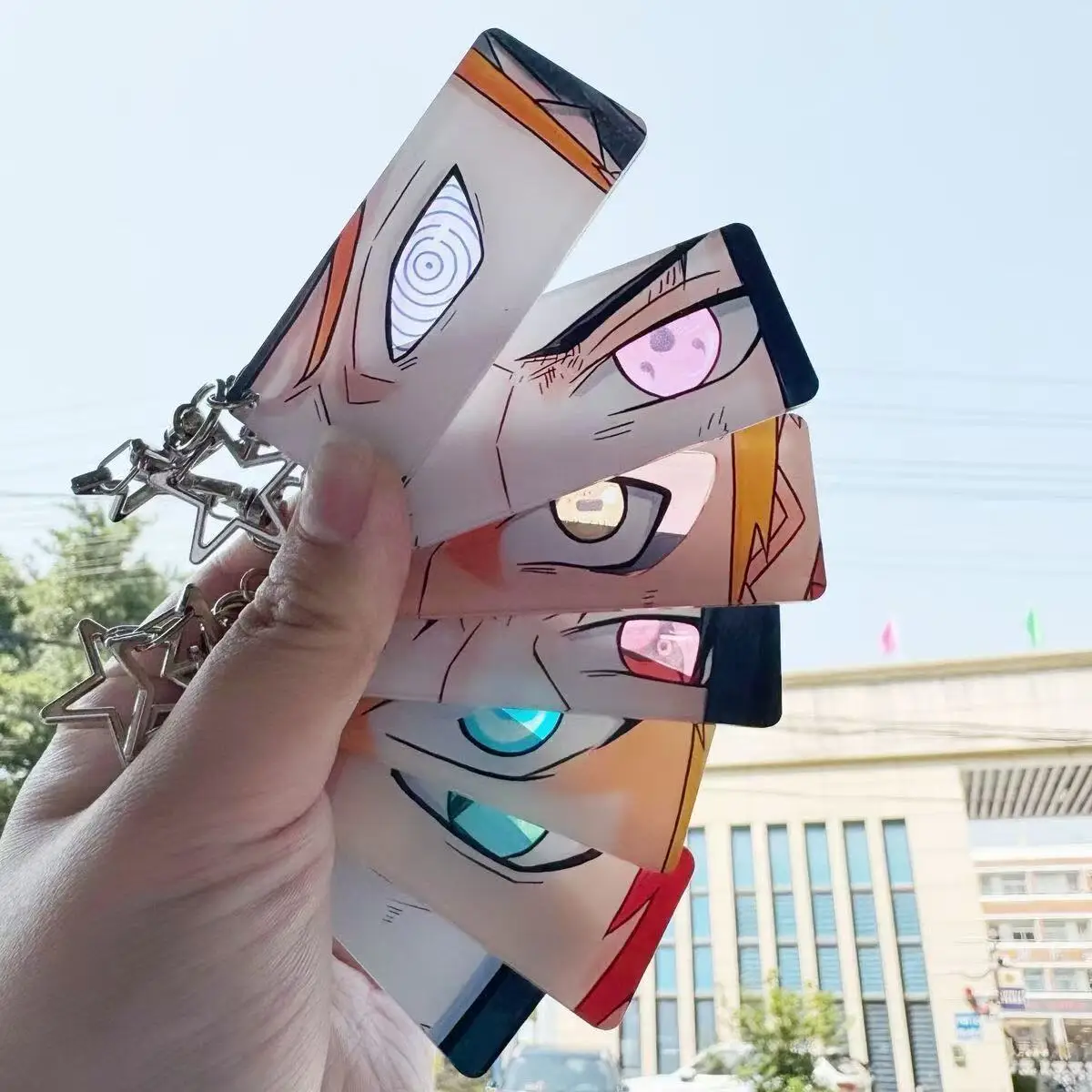 Фото Брелок Bandai Naruto, акриловый светящийся мультфильм вокруг детских игрушечных подвесок №1