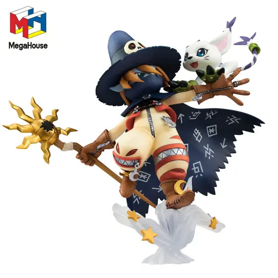 

MegaHouse G.E.M. Digimon Adventure Tailmon Wizarmon Action Figure Anime Model Desktop Decorations Collectible Toys Gifts