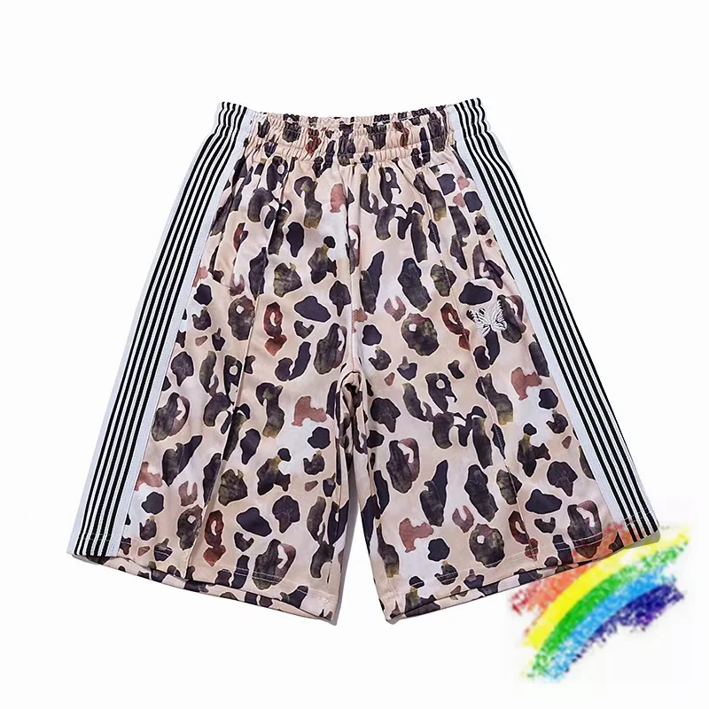 

Butterfly Embroidery Needles Shorts Men Women High Quality Full Print AWGE Needles Track Shorts Pocket Breeches