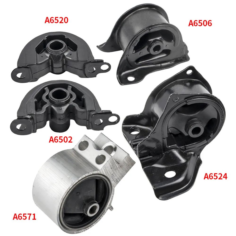 Фото Комплект из 5 опор двигателя и трансмиссии MaXpeedingrods для Acura Integra 1.8L 1994-2001 (для МКПП) A6506 №1