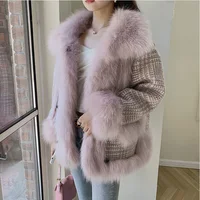 New Fashion Light Mature Style Personality Foreign Style New Style In Autumn And Winter Imitation Fox Hair Women's Small