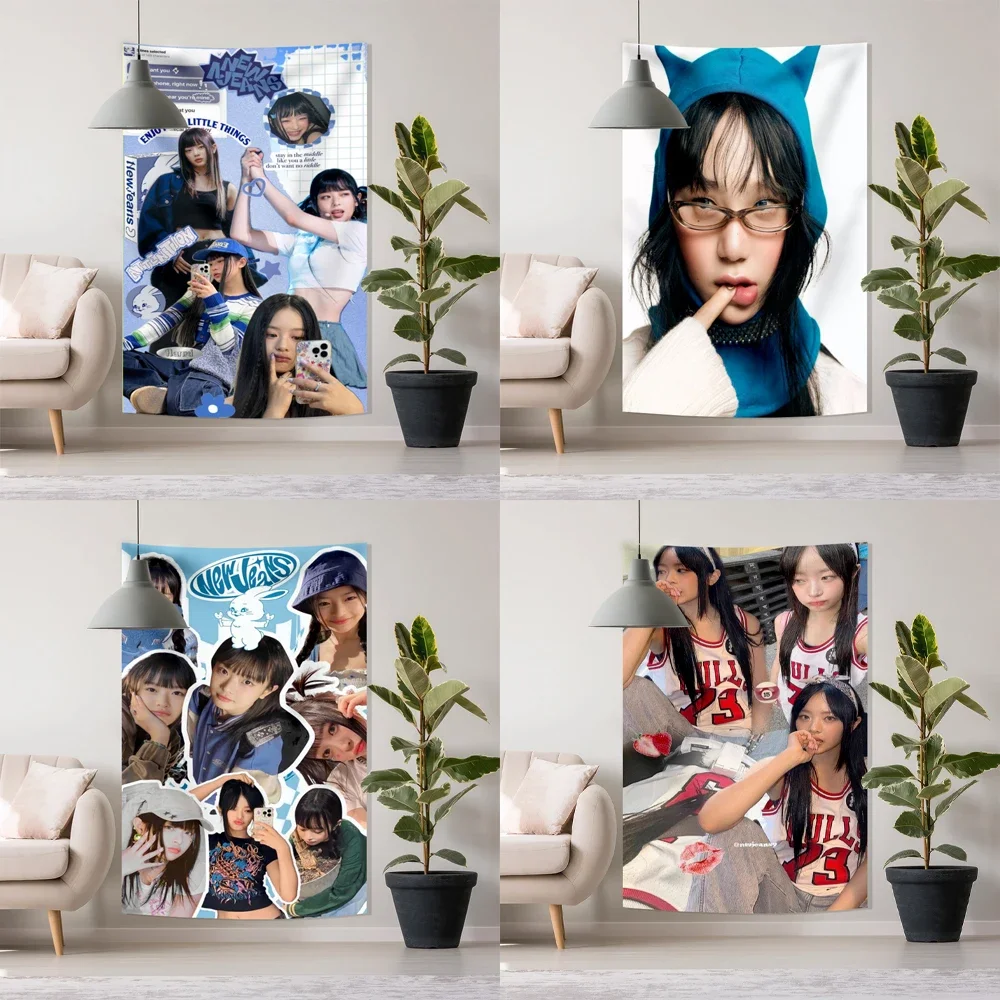 3x5ft H-HANNI N-NEWJEANS хиппи настенные гобелены богемные Мандала INS домашний декор