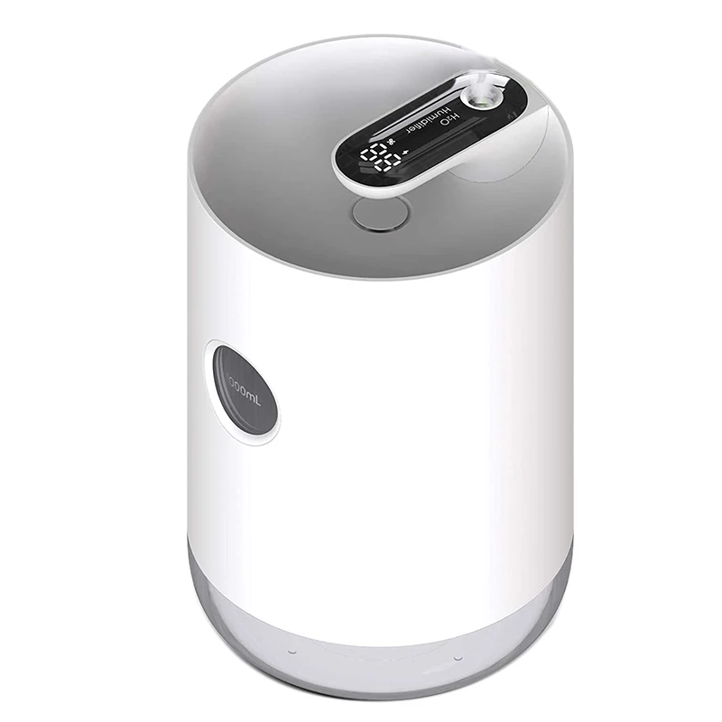 

1000Ml Usb Cool Mist Humidifiers, Portable Air Humidifier with Whisper Quiet, Auto-Off, Night Light, for Bedroom,White