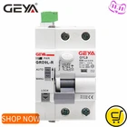Автоматический выключатель GEYA GRD9L RCCB, умный автоматический выключатель остаточного тока с 4 модулями управления, 2P, 40A, 63a, 0,03 A, 0,3 A, 1A, RCD, ELCB