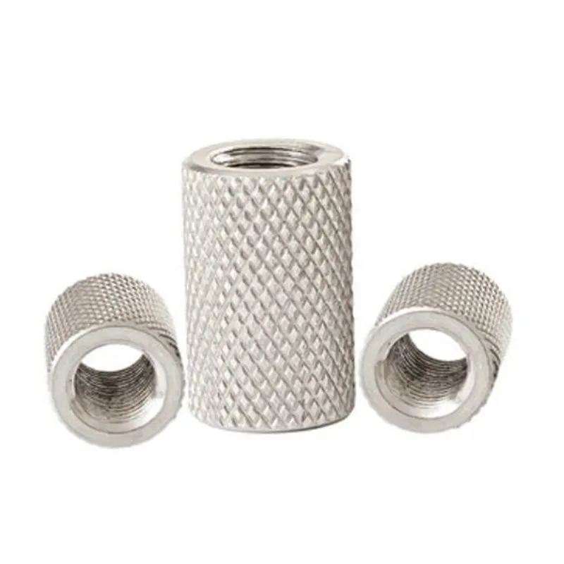 

2-5pcs/lot Knurled round coupling nut M3 M4 M5 M6 M8 M10 M12 M14 M16 stainless steel Long extend knurled hand tighten nut
