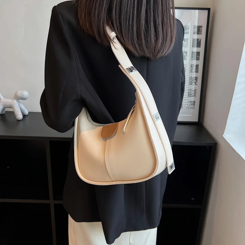 Fashion Luxury Shoulder Bags Women Pu Leather White Summer Crossbody Bags Korean Style Designer Small Black Shopper Bag Purses