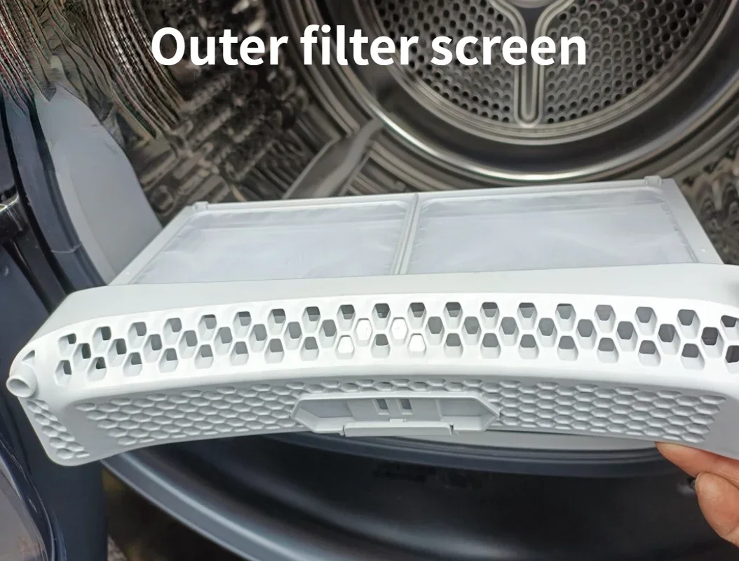 1 шт., фильтр для сушильной машины Haier, сетчатый фильтр для ворса, очиститель экрана одежды, оригинальные запасные части