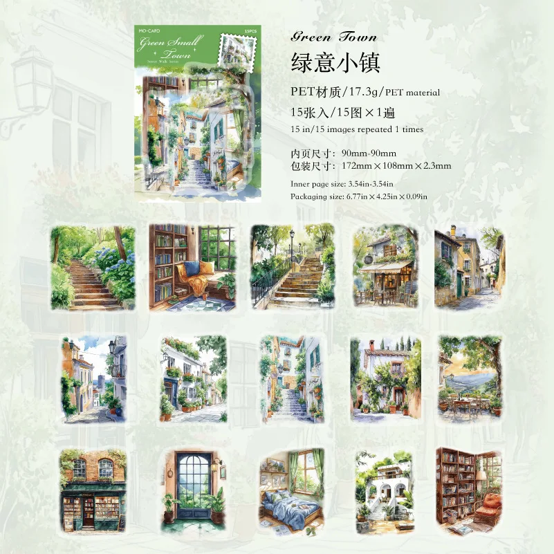 

Amengguo наклейки для скрапбукинга 15 шт.